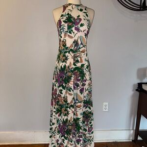 Vintage 70s Mushroom Maxi Dress